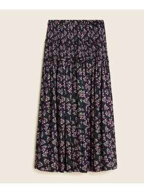 J. Crew | Featherweight satin skirt in twilight berry
